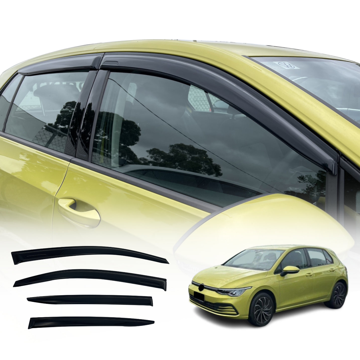 Weather Shields for Volkswagen Golf 8 Hatch 2021-Onwards