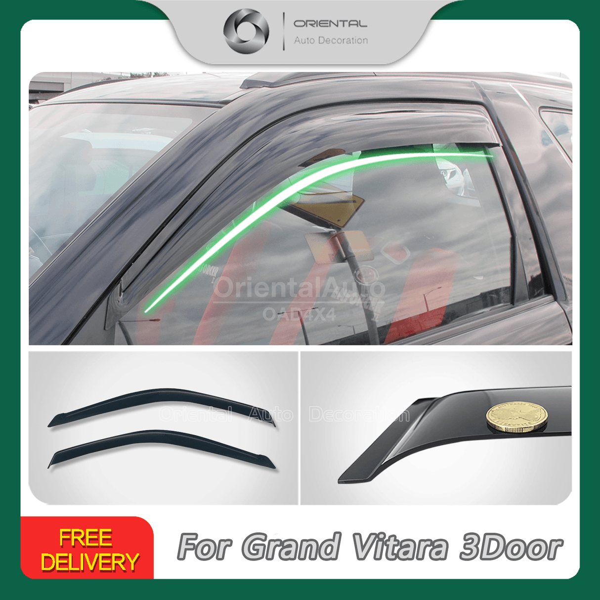 Weather Shields for Suzuki Grand Vitara 3 Doors 2006-2018