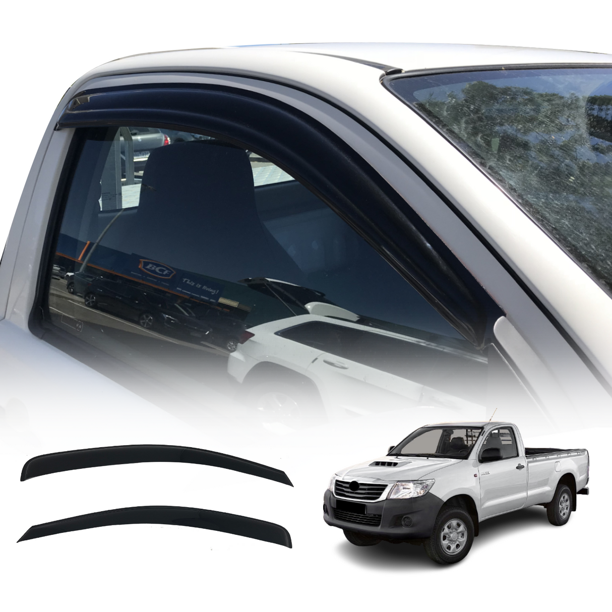 Weather Shields for Toyota Hilux Single Cab 2005-2015