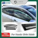 Stainless Edge Weather Shields for Honda Civic Hatch 10th Gen 2017-2021