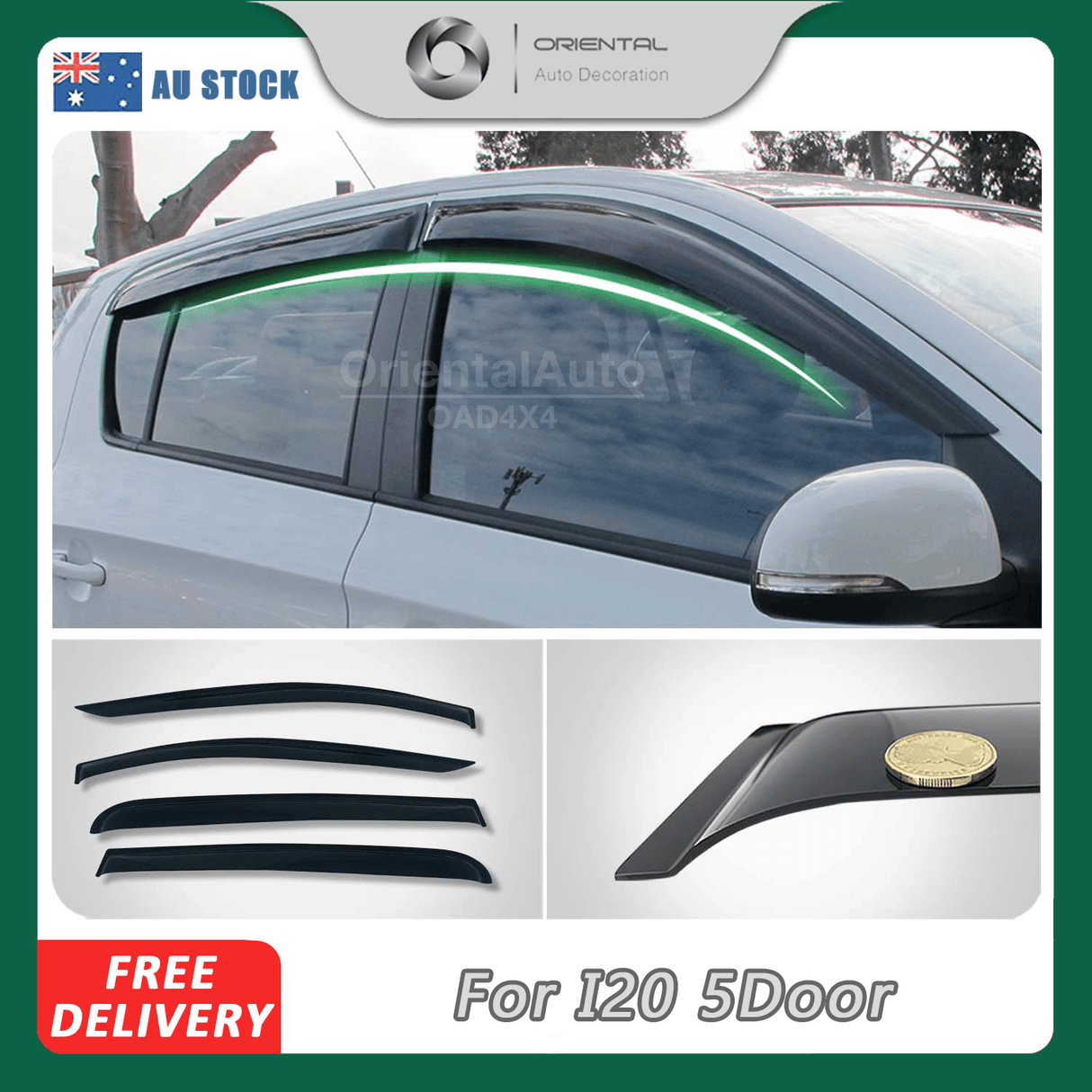 Weather Shields for Hyundai I20 PB Series Hatch 2010-2015