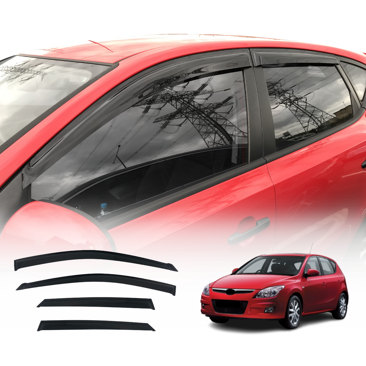 Weather Shields for Hyundai I30 Hatch 2007-2012