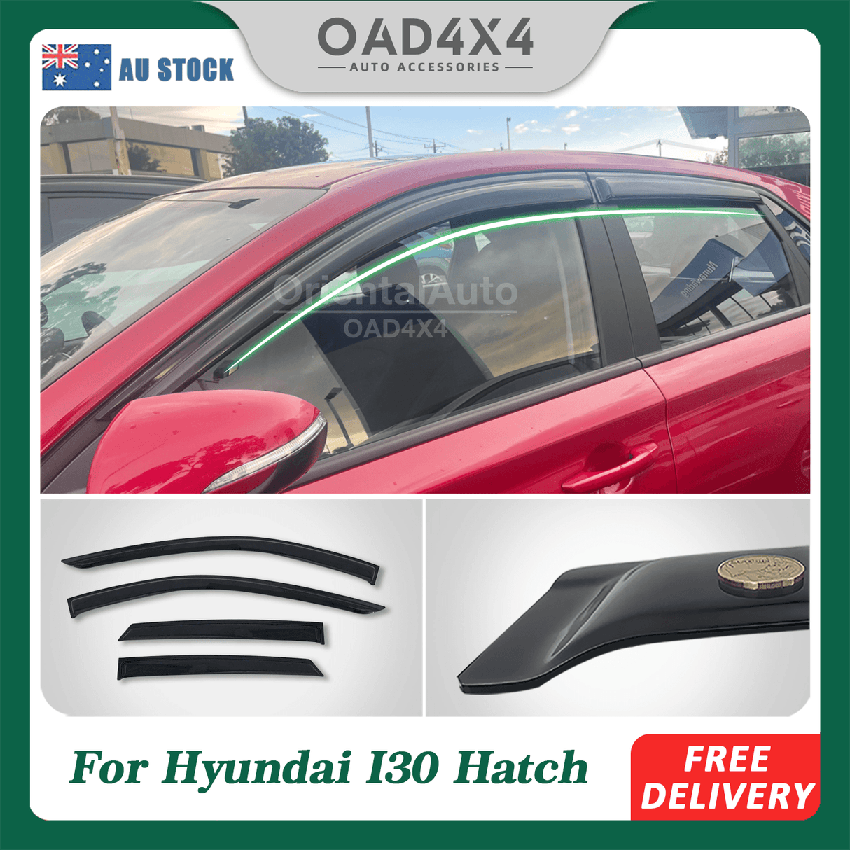 Weather Shields for Hyundai I30 Hatch 2017-Onwards