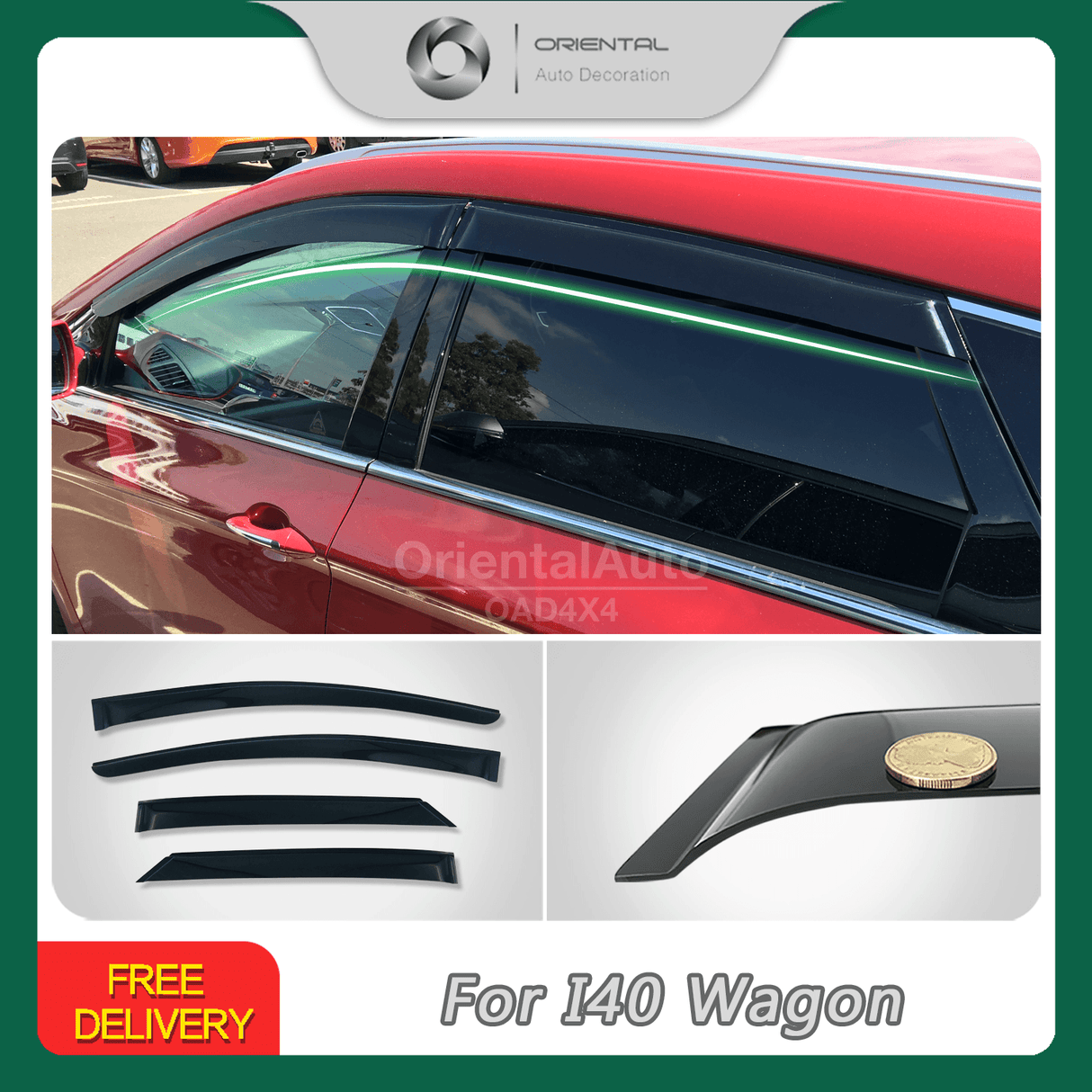 Weather Shields for Hyundai I40 Wagon 2011-Onwards