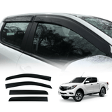 Injection Weather Shields for Mazda BT50 BT-50 Dual Cab 2011-2020