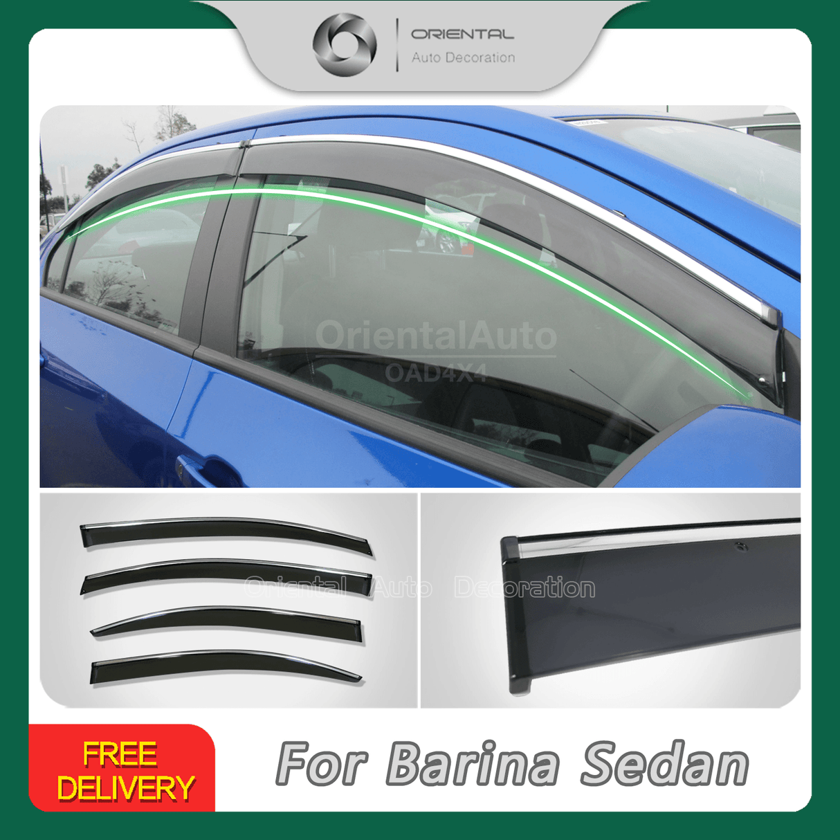 Injection Weather Shields for Holden Barina Sedan TM 2012-2019