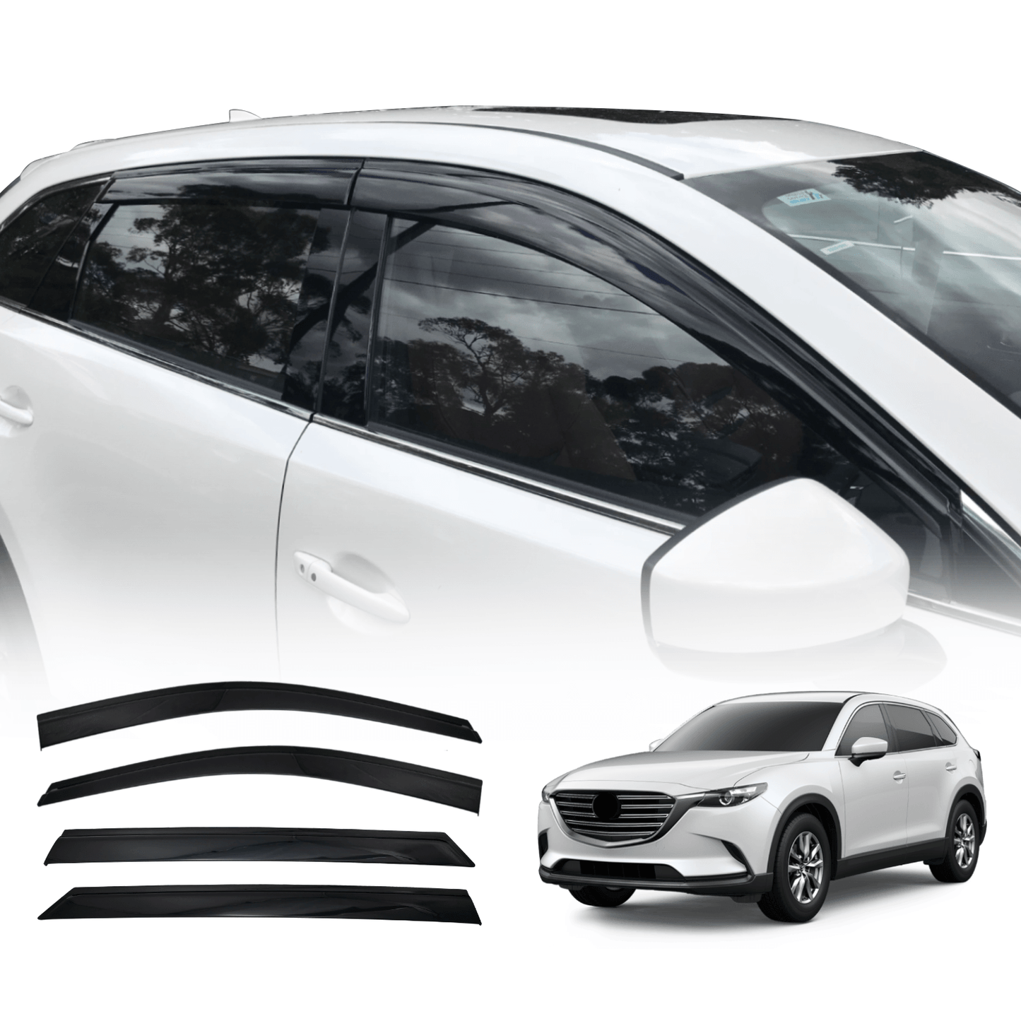 Injection Weather Shields for Mazda CX9 2016-Onwards