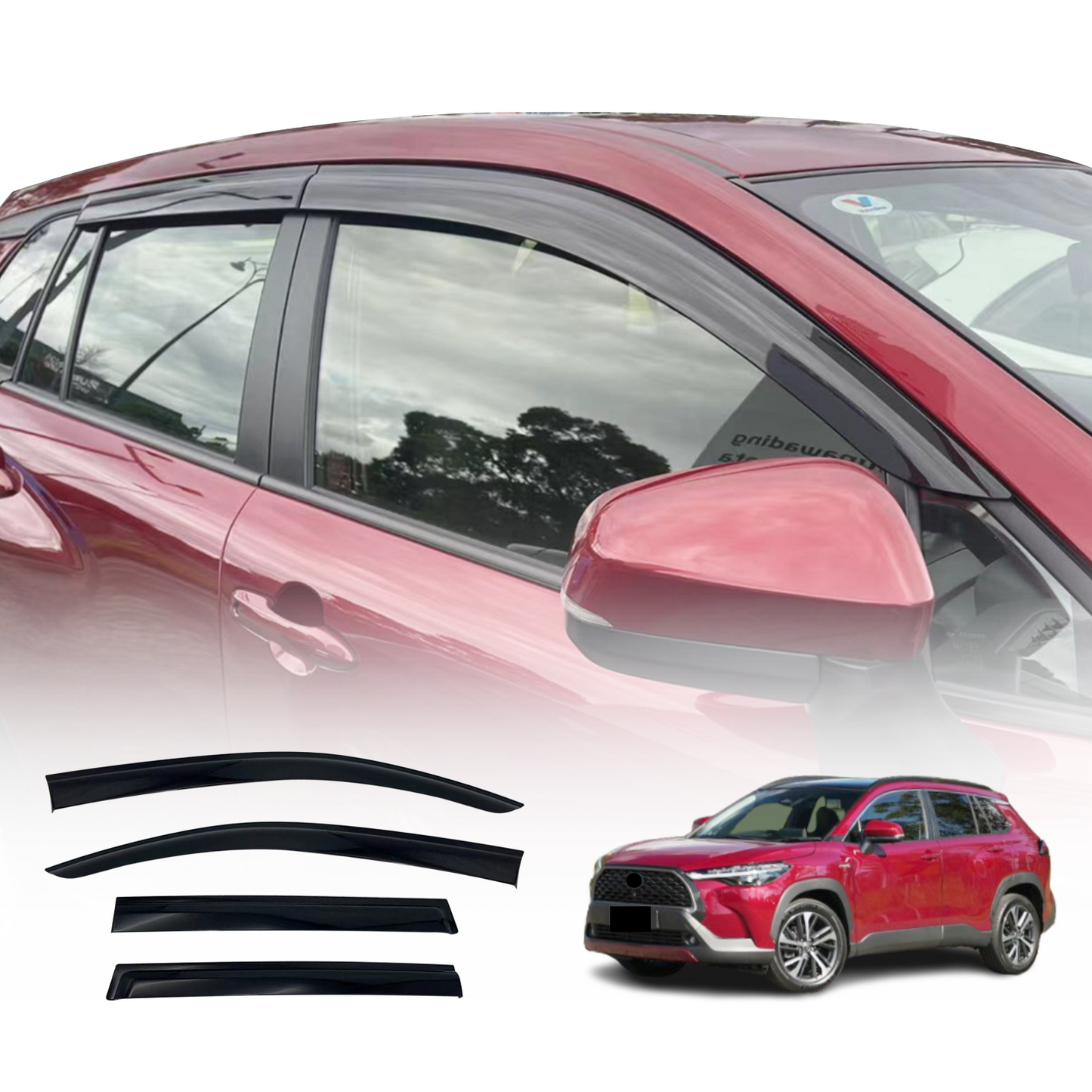 Injection Weather Shields For Toyota Corolla Cross SUV 2022-Onwards