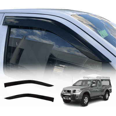 Injection Weather Shields for Nissan Navara D40 Extra Cab 2PCS