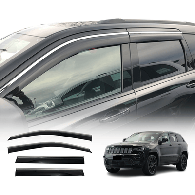 Stainless Edge Weather Shields for Jeep Grand Cherokee WK/WK2 2010-2021