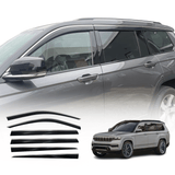 Stainless Edge Weather Shields for Jeep Grand Cherokee L WL Series 7 Seater 2021-Onwards 6PCS