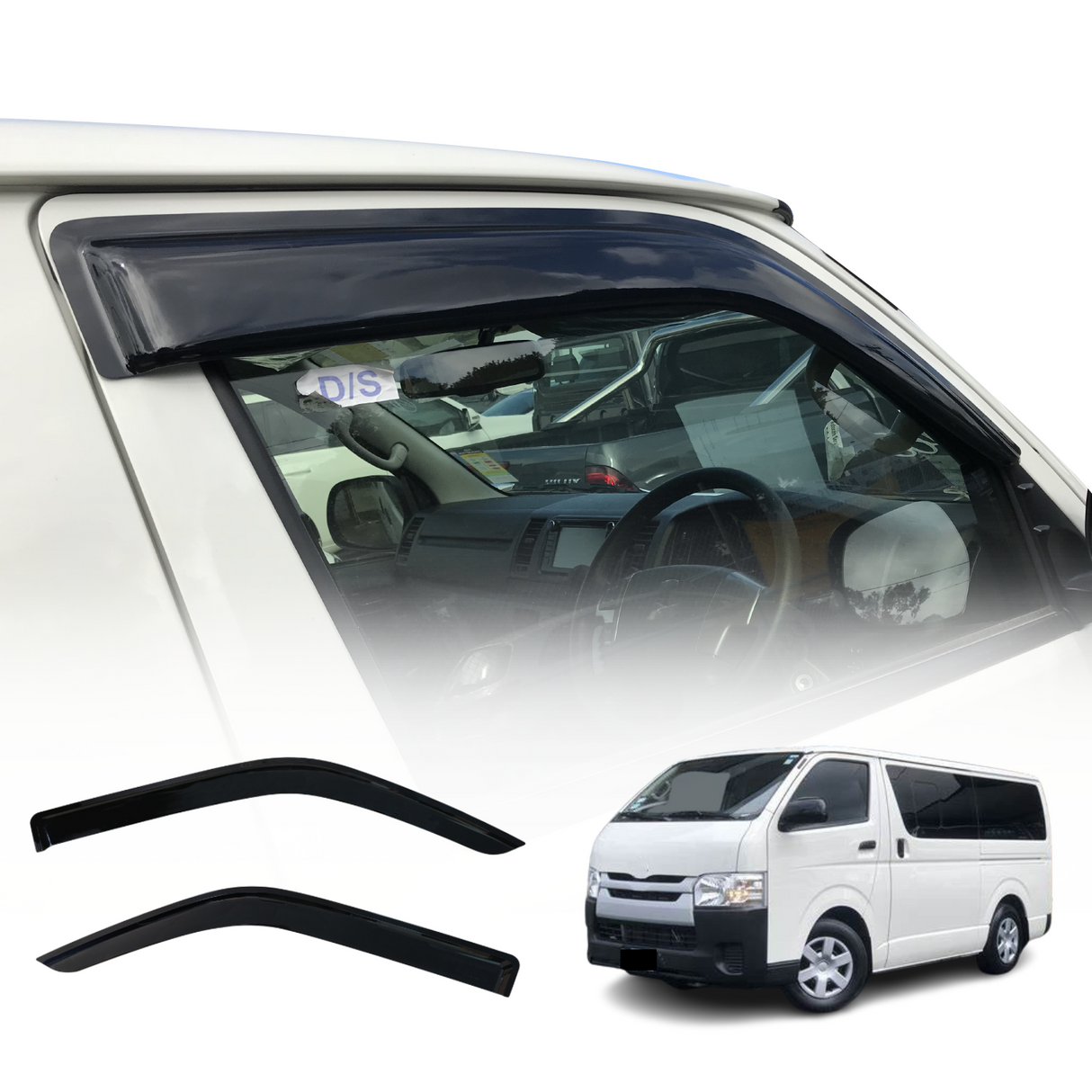 Injection Weather Shields For Toyota Hiace 2005-2019