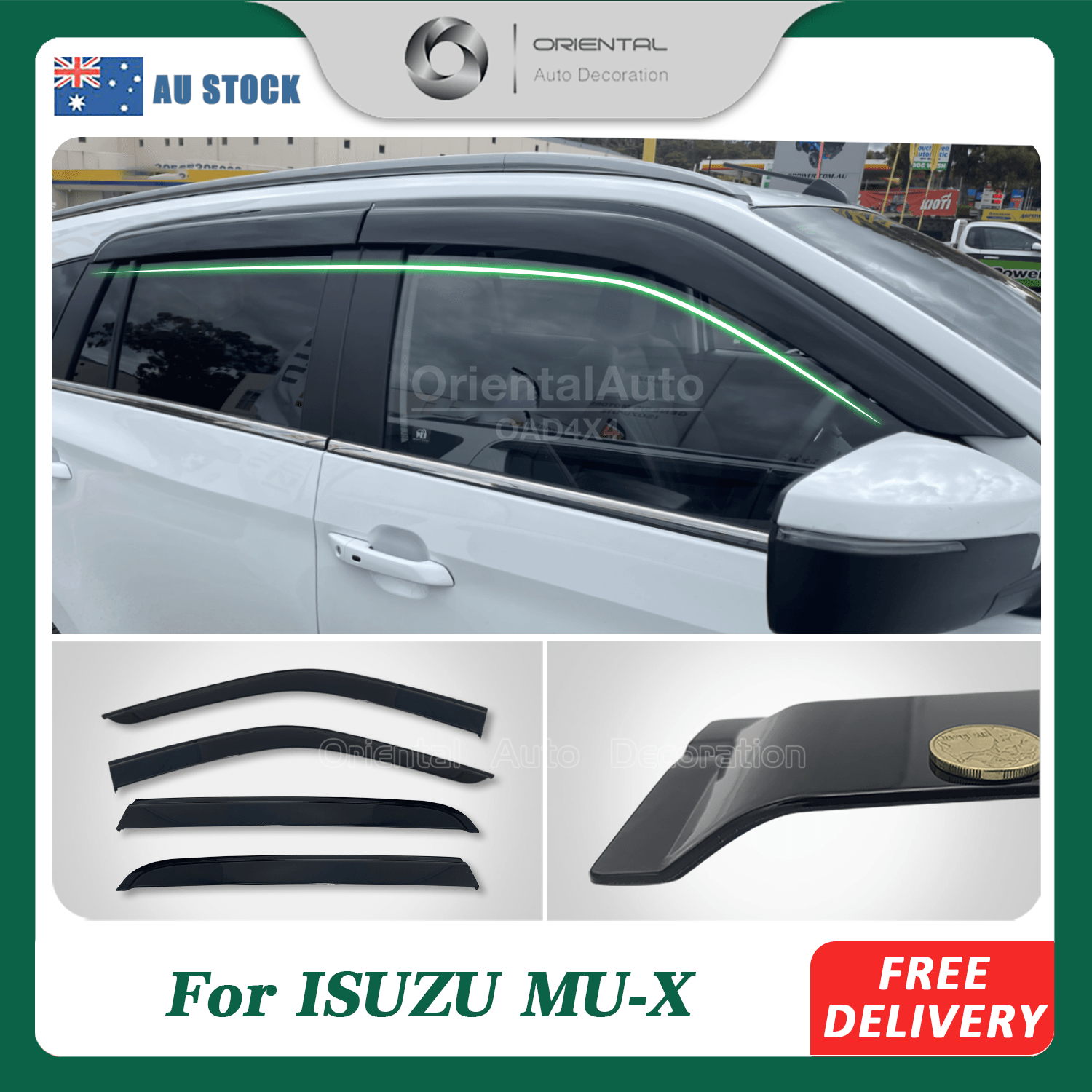 Injection Weather Shields for ISUZU MU-X MUX 2021-Onwards – OAD4X4 ...