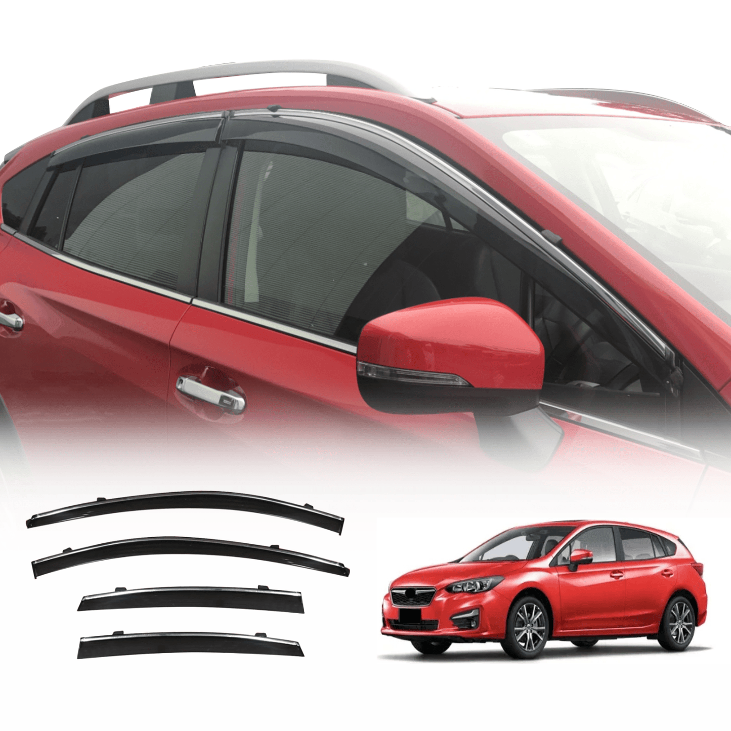 Injection Weathershields For Subaru Impreza G5 Hatch 5D 2016-2022 Weather Shields Window Visor