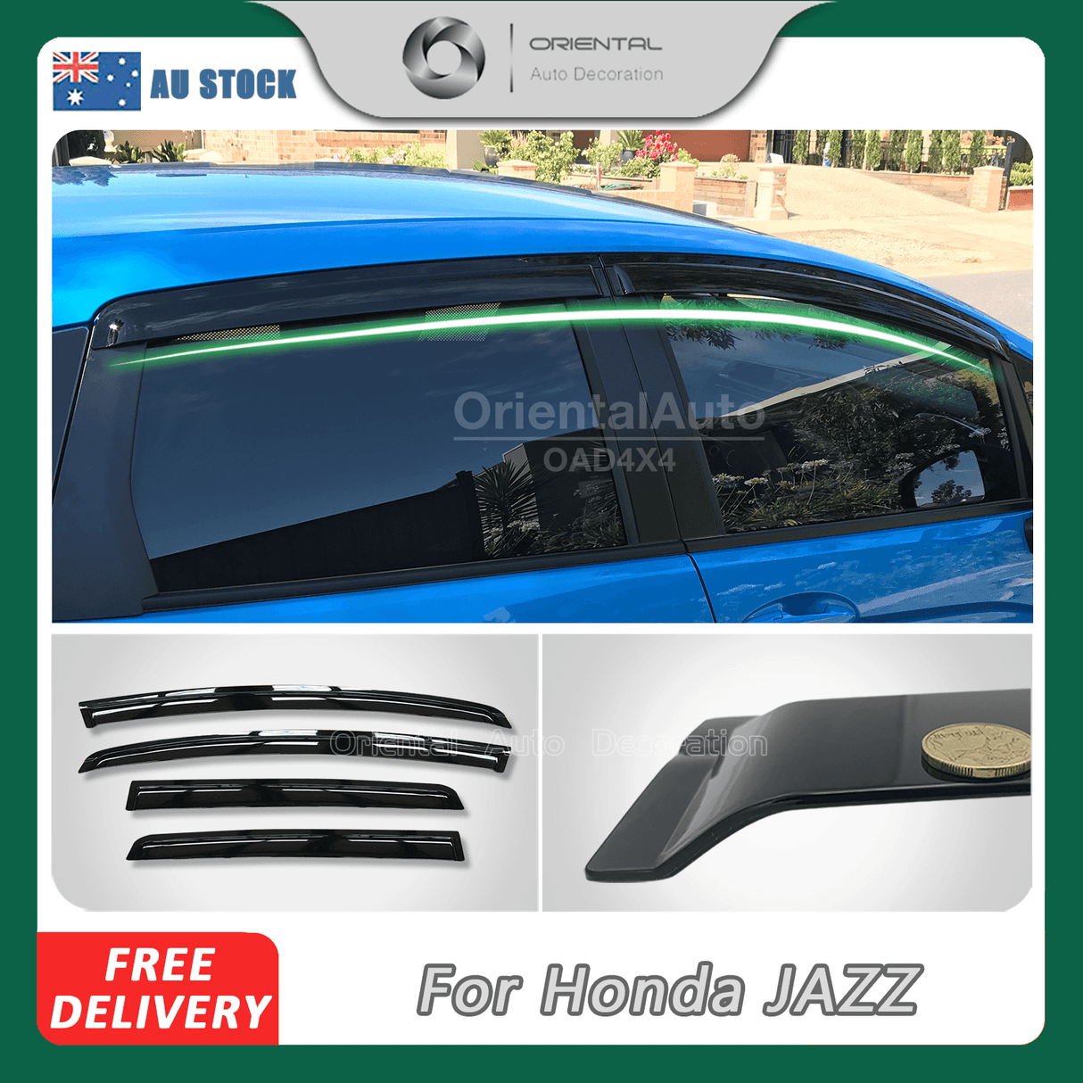 Injection Weather Shields for Honda Jazz 2014-2020