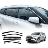 Stainless Edge Weather Shields for Toyota Kluger 2021-Onwards 6PCS