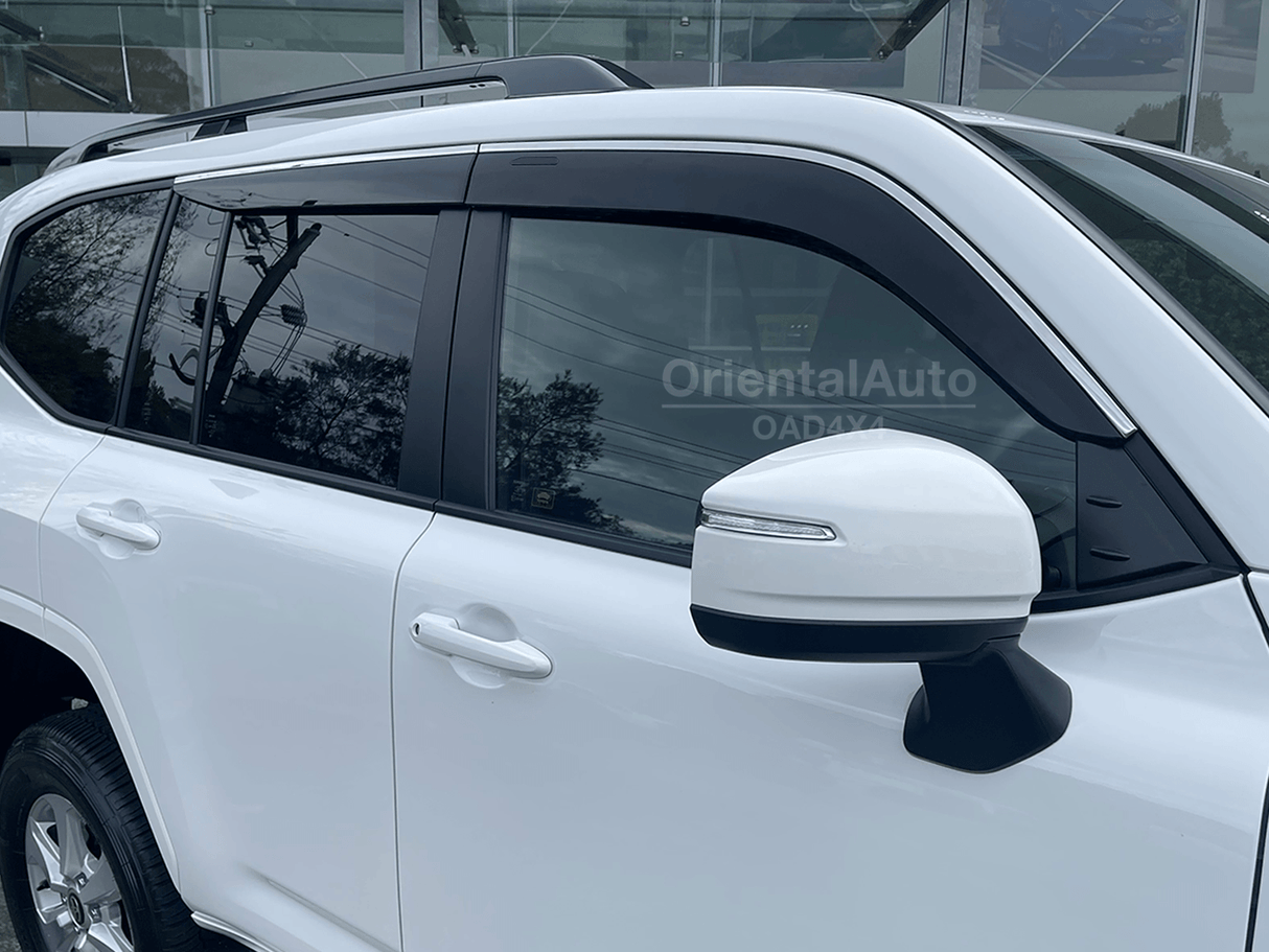 Bonnet Protector & Stainless Edge Weather Shields for Toyota Landcruiser 300 2021-Onwards