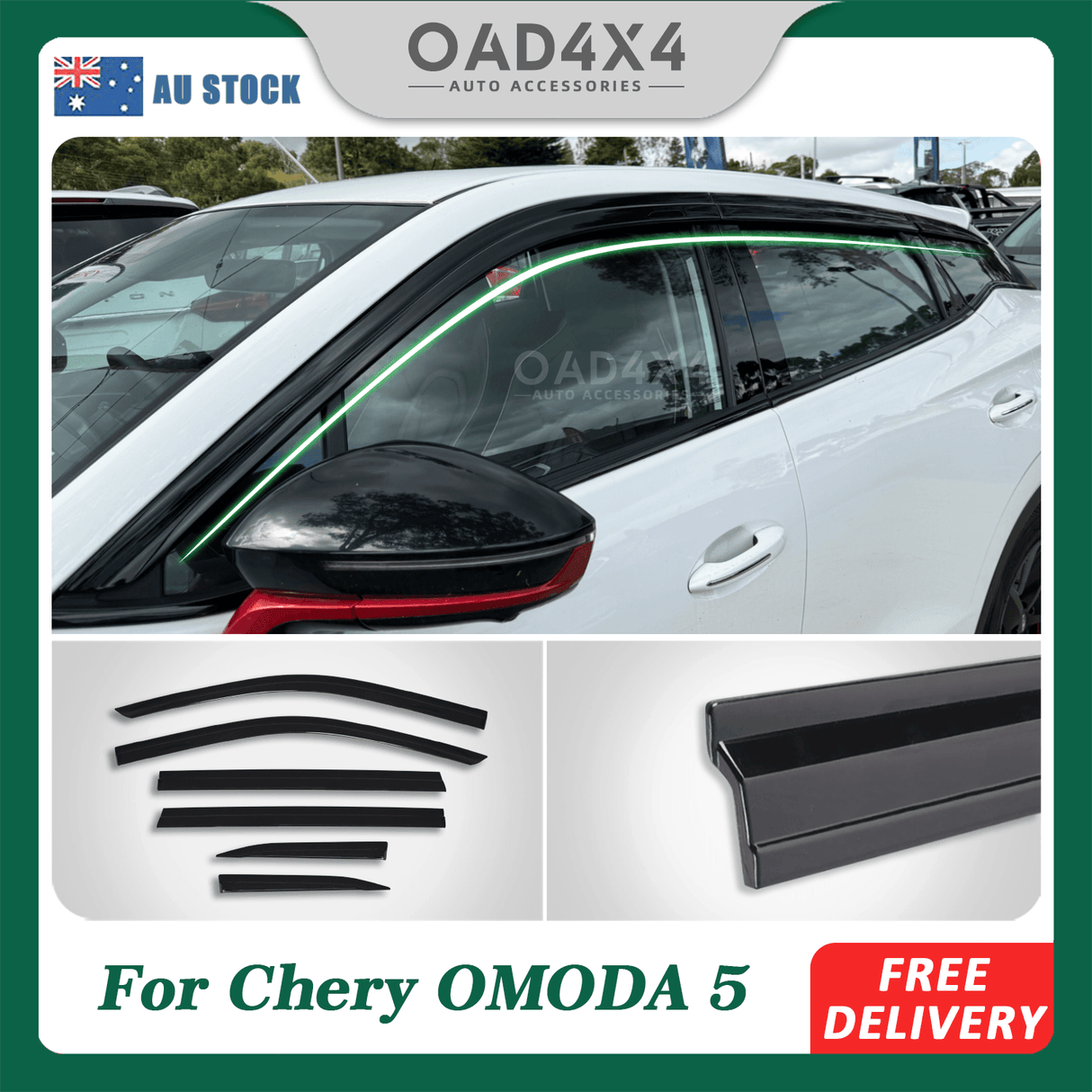 Injection Weather Shields for Chery Omoda 5 2023-Onwards 6PCS