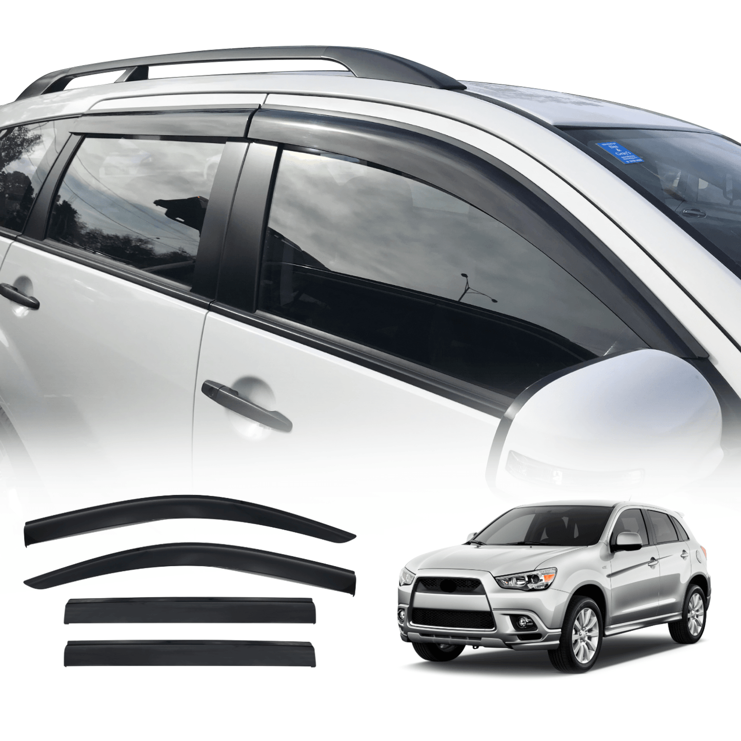 Injection Weather Shields for Mitsubishi Outlander 2006-2012