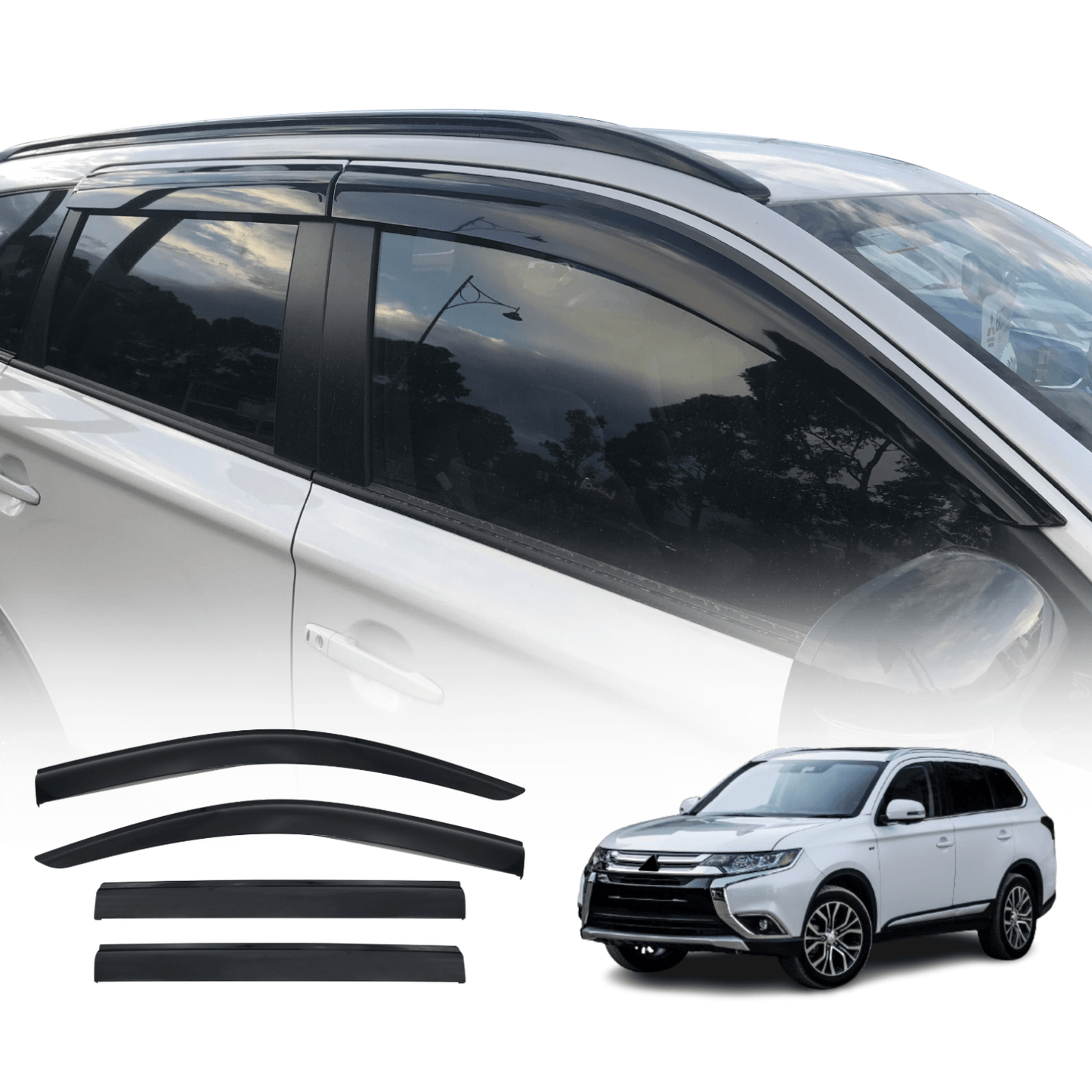 Injection Weather Shields for Mitsubishi Outlander 2012-2021