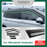 Stainless Edge Weather Shields for Mitsubishi Outlander ZM Series 2021-Onwards 6PCS