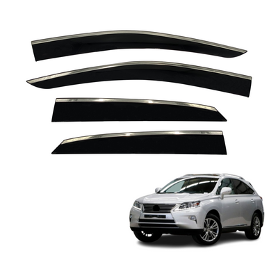 Stainless Edge Weather Shields For Lexus RX200T/300/350/450h 5 Seats 2015-2022