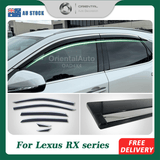 Stainless Edge Weather Shields For Lexus RX Series 2022-Onwards 6PCS