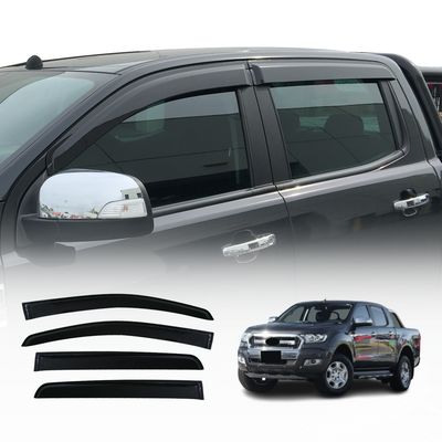 Injection Weathershields Weather Shields Window Visor For Ford Ranger PX/PX2/PX3 Dual Cab 2011-2022