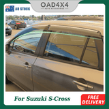 Chrome Edge Weather Shields for Suzuki S-Cross JY Series 2013-2024