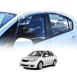 Stainless Edge Weather Shields for Suzuki SX4 Sedan 2007-2015