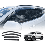 Stainless Edge Weather Shields for Hyundai Santa Fe DM Series 2012-2018