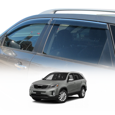 Chrome Edge Weather Shields For KIA Sorento XM Series 2009-2015