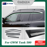 Stainless Edge Weather Shields for GWM Tank 500 Tank500 2024-Onwards 6PCS