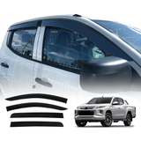 Injection Weather Shields for Mitsubishi Triton MQ MR Dual Cab 2015-2024