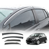 Stainless Edge Weather Shields for For Toyota Yaris Hatch 2005-2011