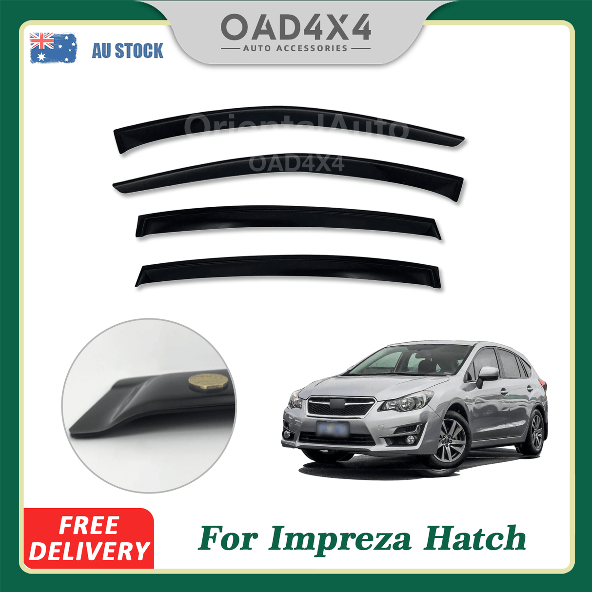 Weather Shields for Subaru Impreza G4 Series Hatch 2012-2016