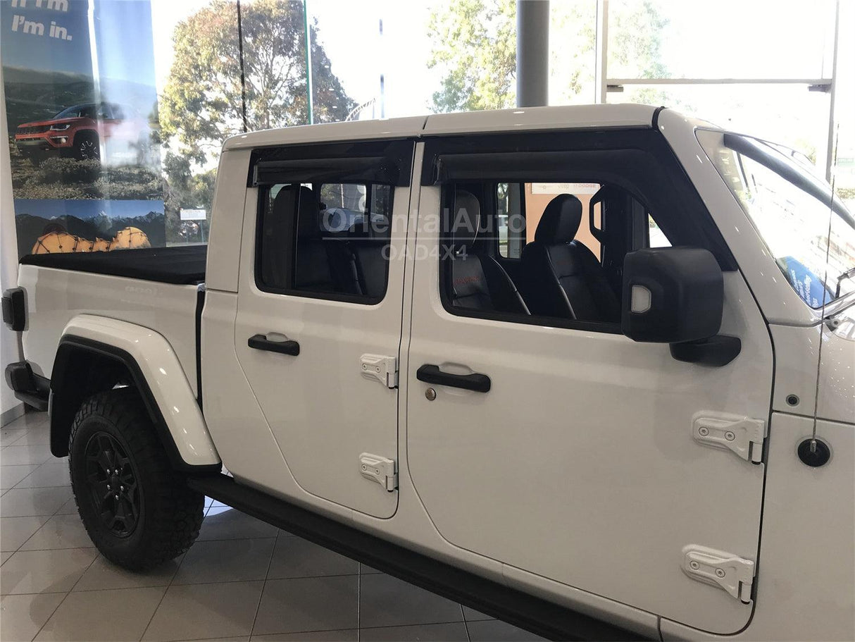 Widened Weather Shields for Jeep Gladiator Dual Cab 2020-Onwards