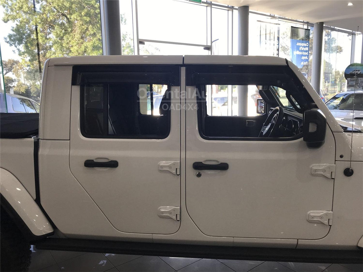 Widened Weather Shields for Jeep Gladiator Dual Cab 2020-Onwards