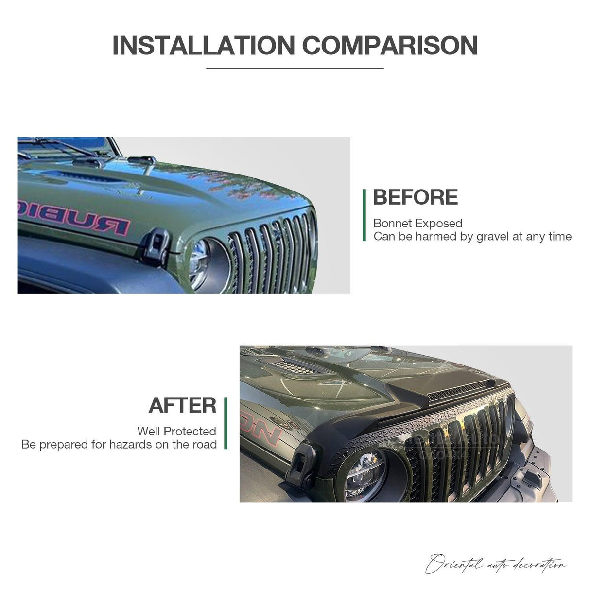 Bonnet Protector for Jeep Gladiator Dual Cab 2020-Onwards