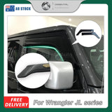 Widened Weather Shields for Jeep Wrangler JL 2 Doors 2018-Onwards 2PCS