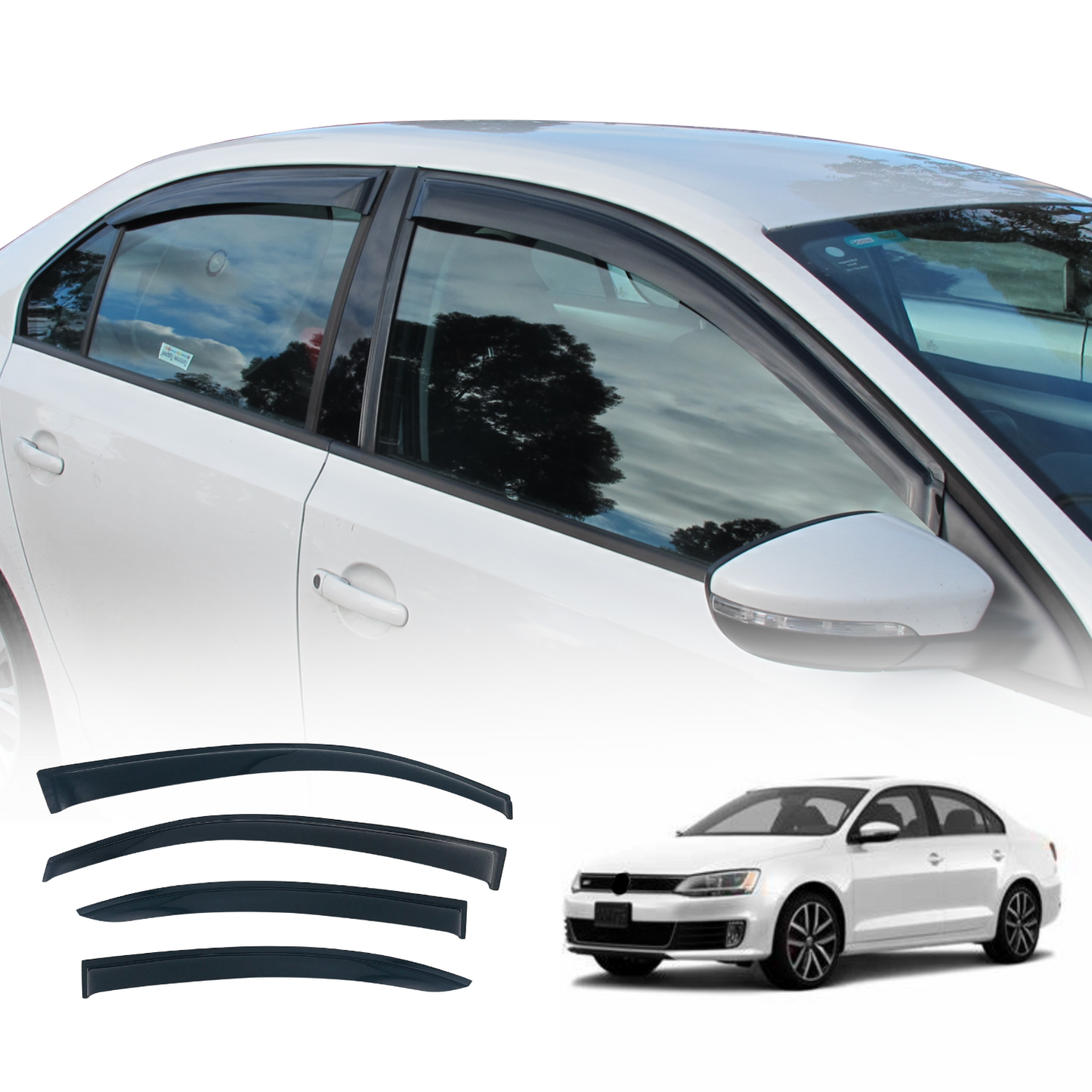 Weather Shields for Volkswagen Jetta 2011-2019