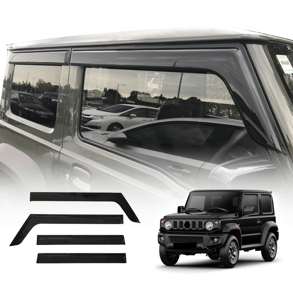 Weather Shields for Suzuki Jimny 3 Doors 2018-Onwards