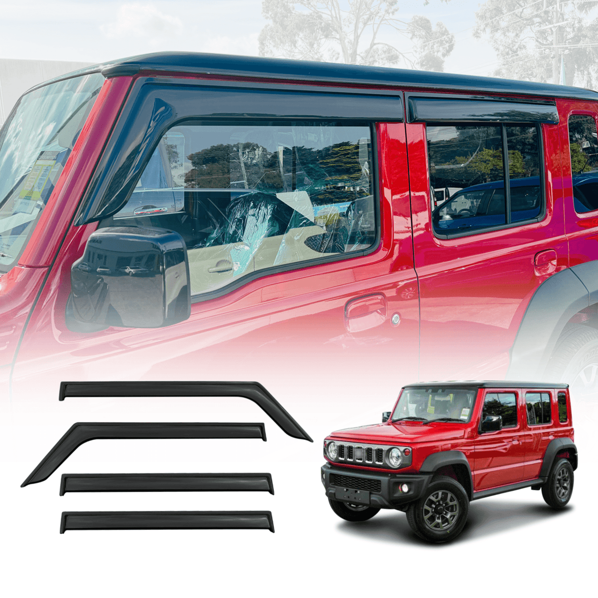 Weather Shields for Suzuki Jimny XL 5 Doors 2023-Onwards