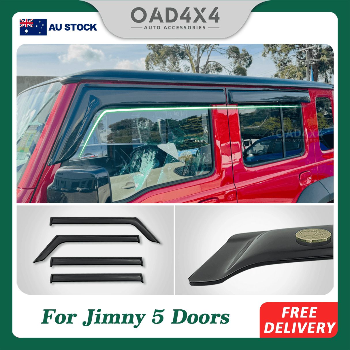 Weather Shields for Suzuki Jimny XL 5 Doors 2023-Onwards