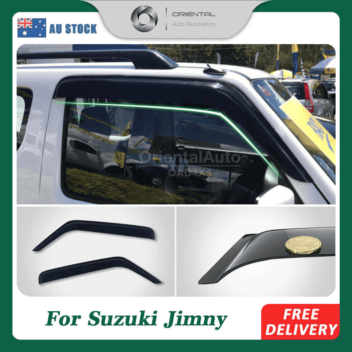 Weather Shields for Suzuki Jimny 3 Doors 1998-2017