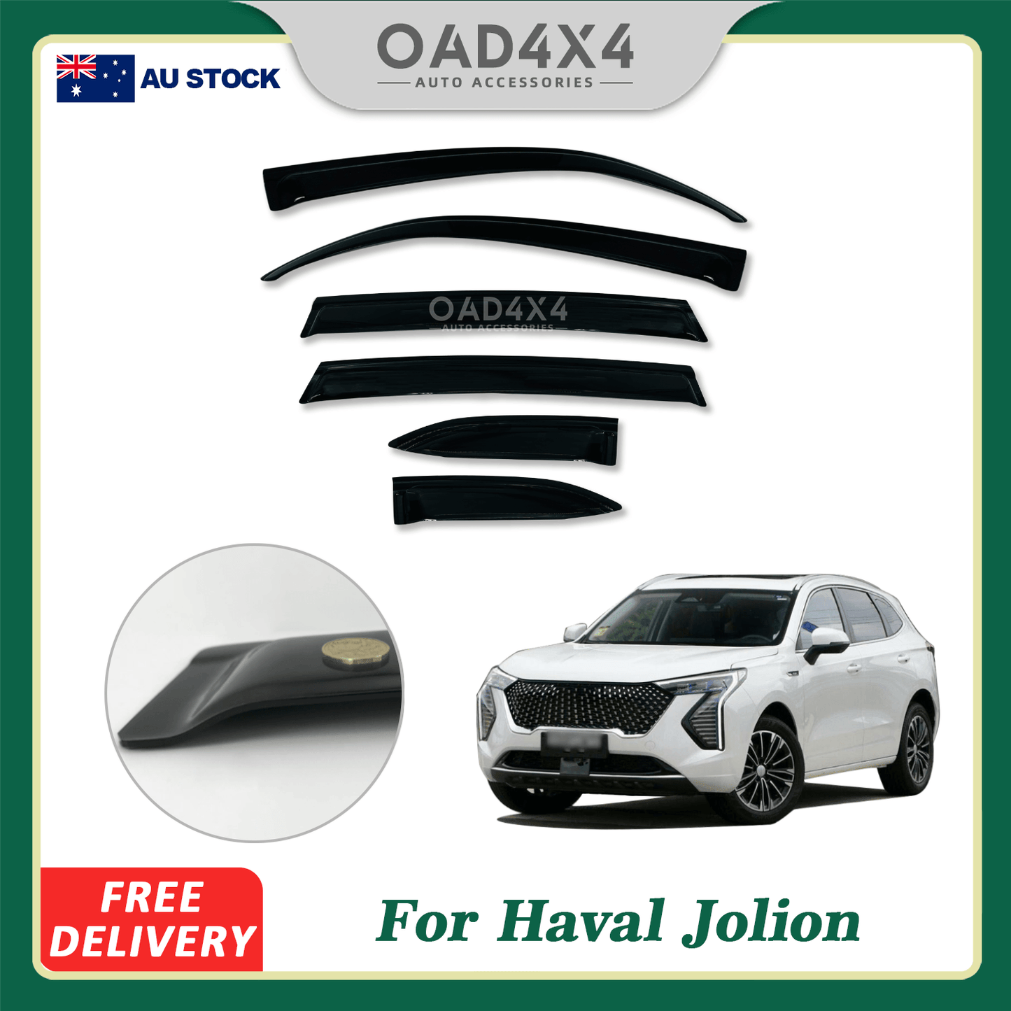 Weather Shields for Haval Jolion 2021-Onwards 6PCS