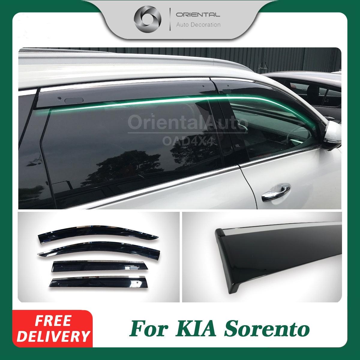 Stainless Edge Weather Shields For KIA Sorento UM Series 2015-2020