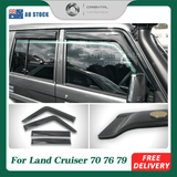 Weather Shields for Toyota Land Cruiser LandCruiser 70 76 79 Series LC70 LC76 LC79 2007-Onwards