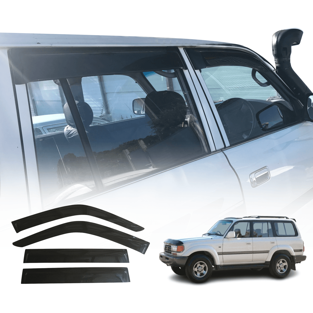 Weather Shields for Toyota Land Cruiser 80 Series LC80 1990-1998