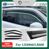 Stainless Edge Weather Shields For Lexus LX500d LX600 2021-Onwards